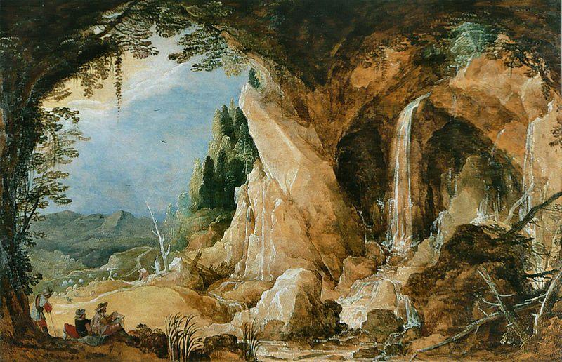 Joos de Momper Landschaft mit Grotte Norge oil painting art